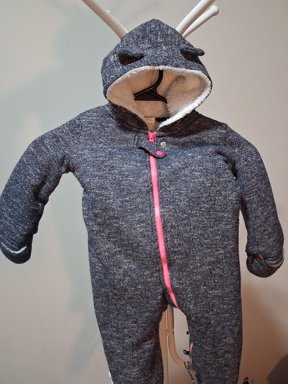 NWOT EGG New York by Susan Lazar Hooded Knit Pram Jumpsuit – 18M